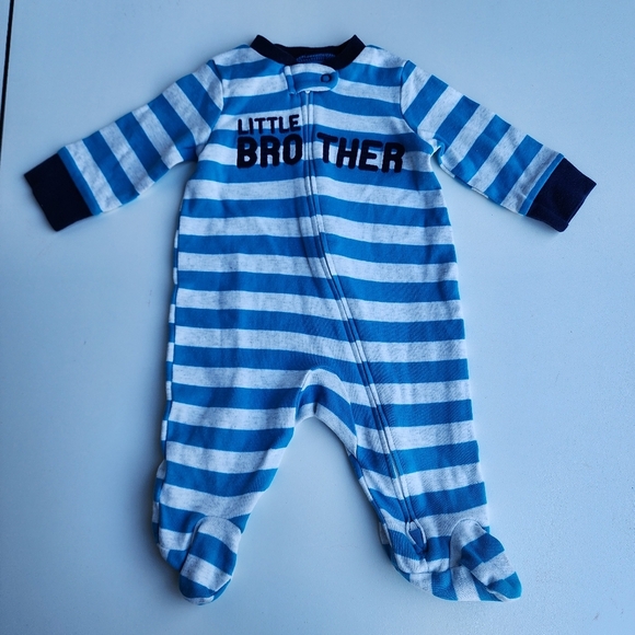 5 Pc Lot Carters Little Beginning Baby Boy Outfit Adorable Set Bodysuits Hat 0-3 - Picture 5 of 10